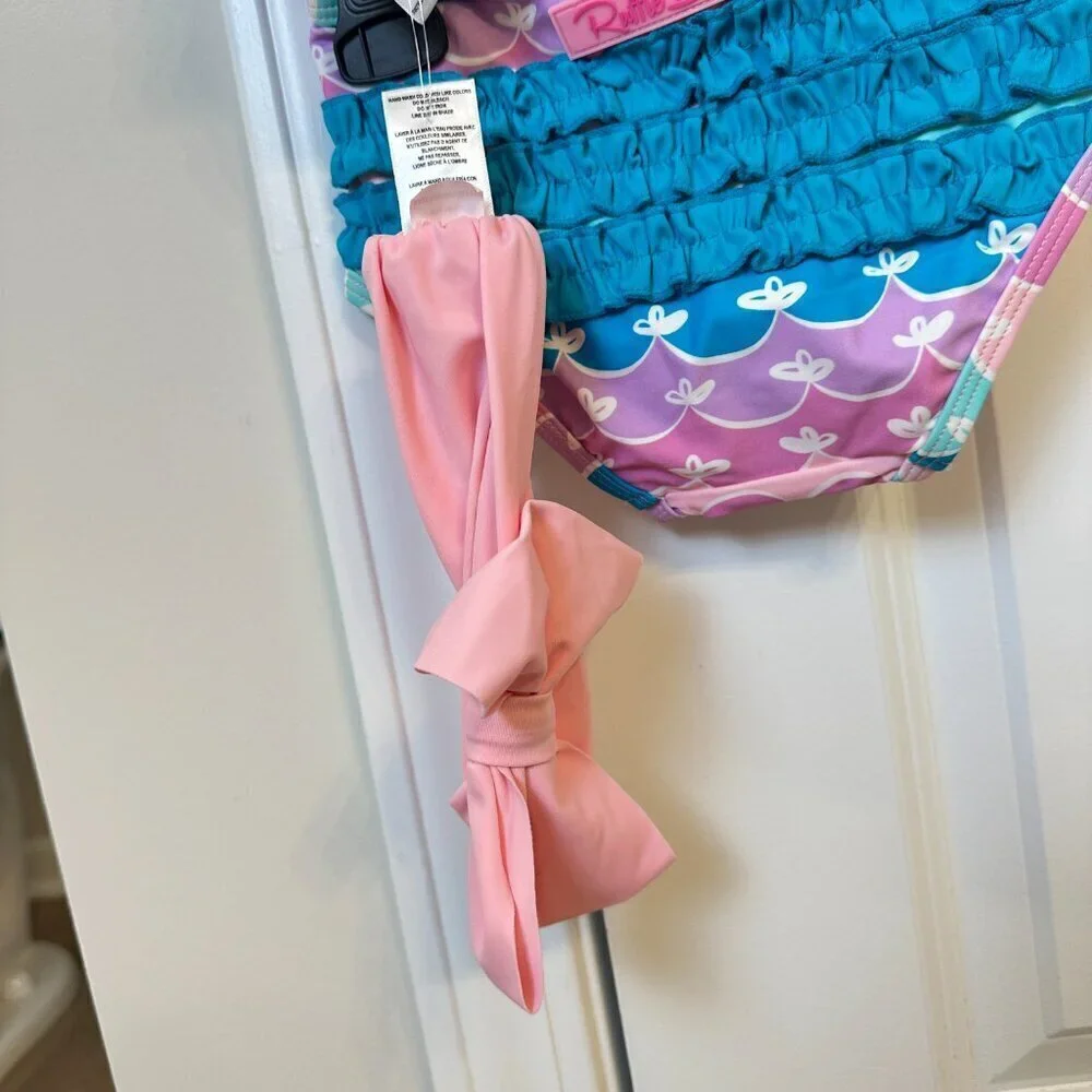 RUFFLEBUTTS Mermaid Butterfly Tankini 18-24 Months